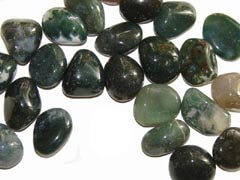 Green Moss Agate stones
