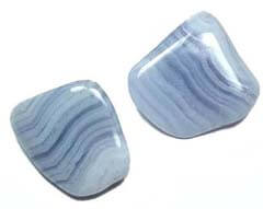 Tumbled Blue Lace Agate Stones